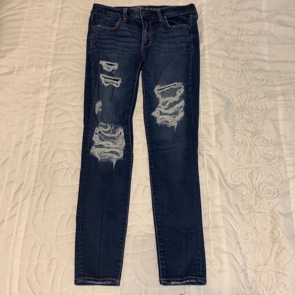 American Eagle ripped jeans